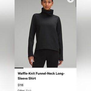 VEUC LuLuLemon Waffle Funnel Neck